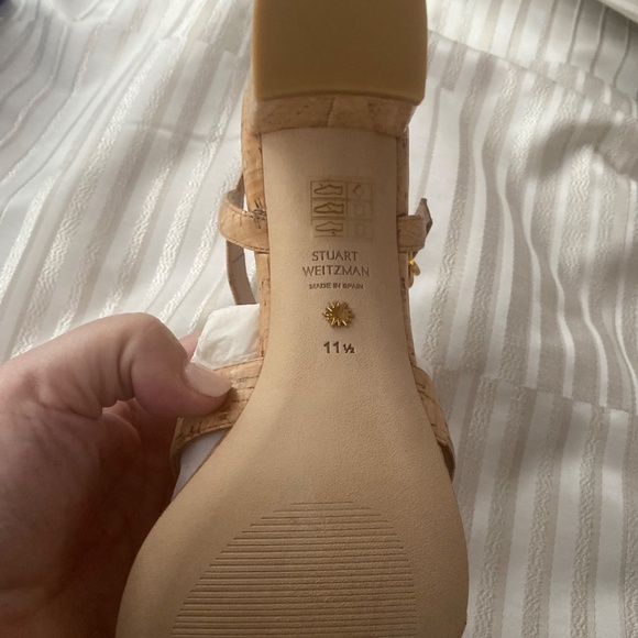 Stuart weitzman block heel ladies shoe size 11.5 - Picture 3 of 3